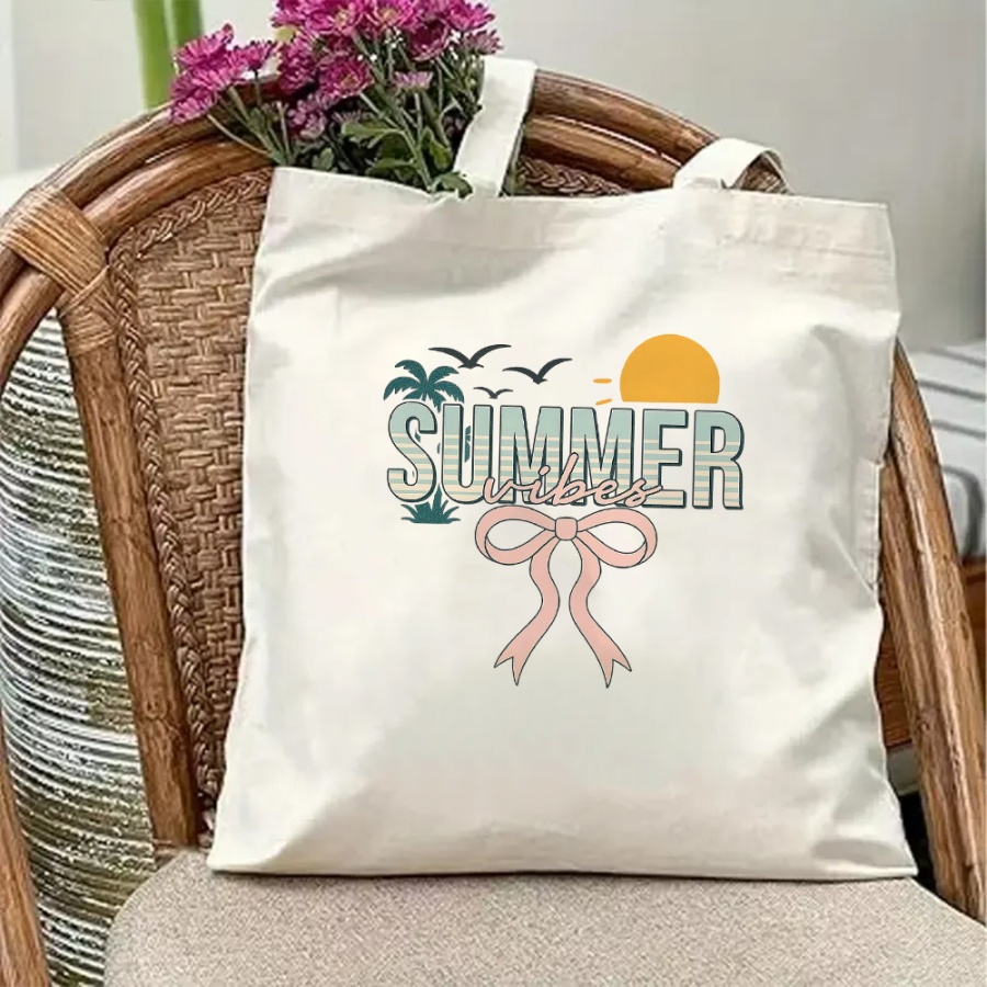 Vintage Fashion Books - Summer Vacation Style Canvas Tote Bag