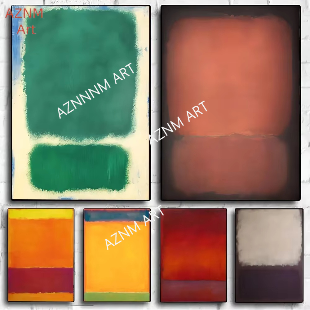 Vintage Fashion Wall Art - 1pc Mark Rothko Poster No Framed