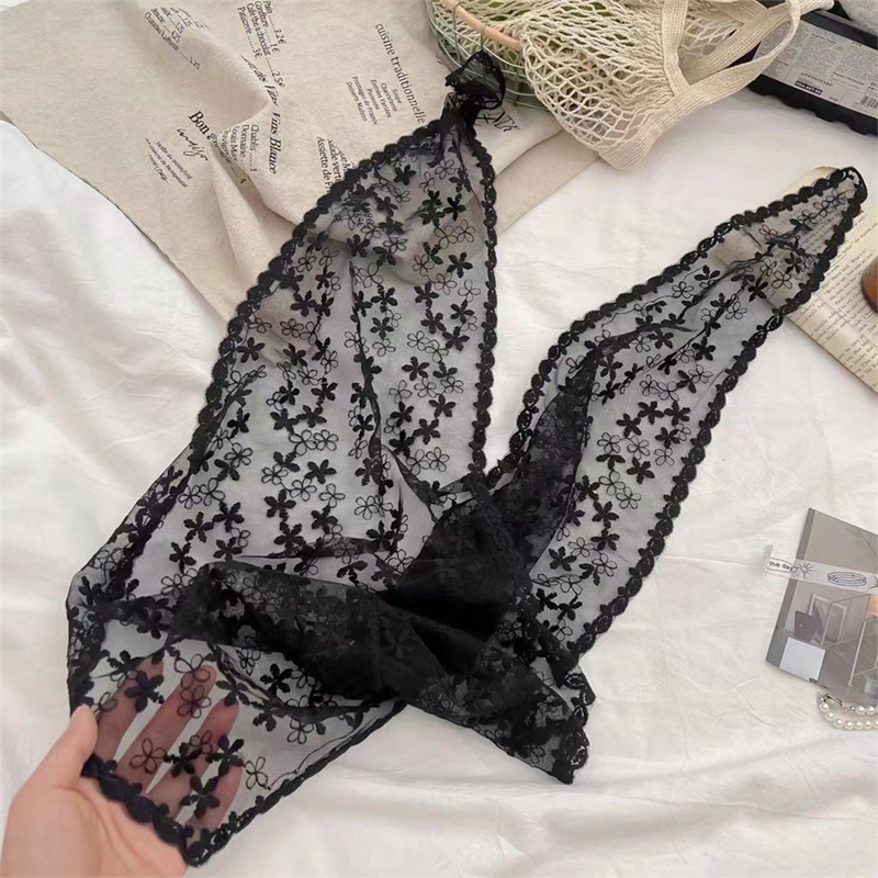 Women Lace Triangle Scarf Swee - Vintage Fashion Style Female のレビューと価格