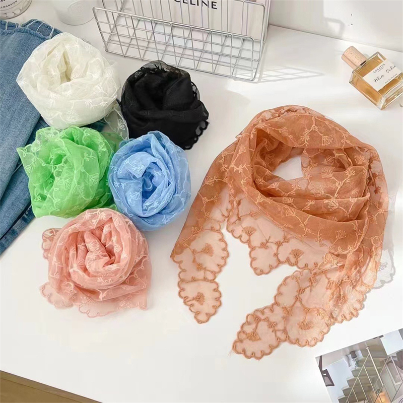 Women Lace Triangle Scarf Swee - Vintage Fashion Style Female のレビューと価格