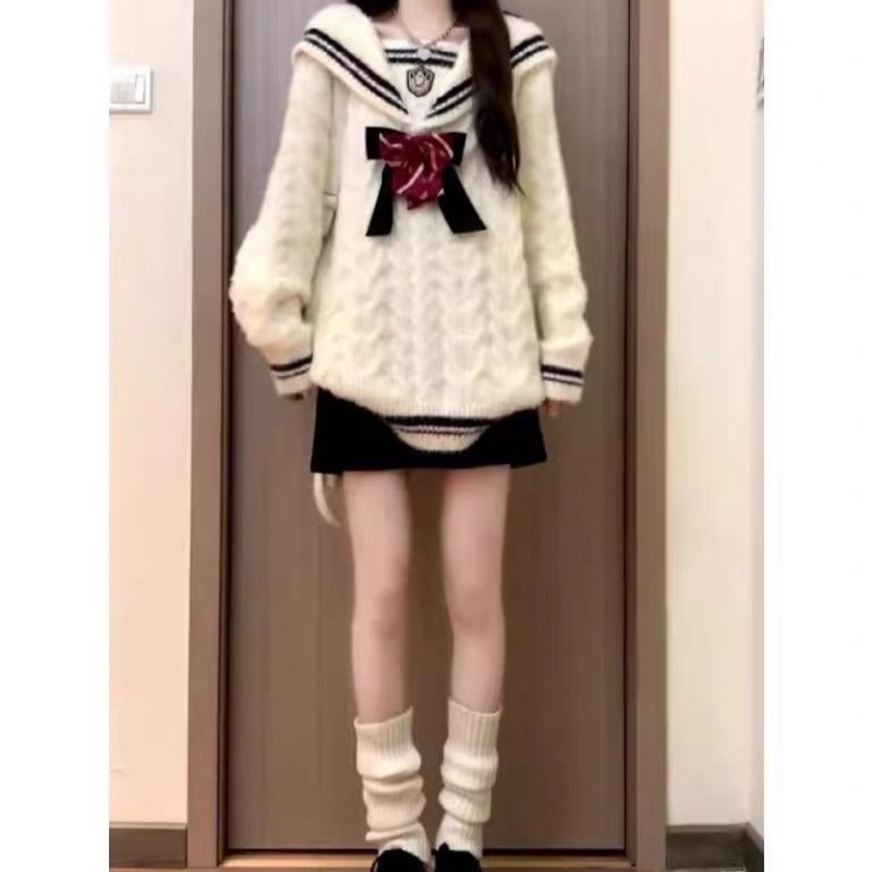 Ezgaga Knitted Sweater Women P - Vintage Fashion Style Female のレビューと価格