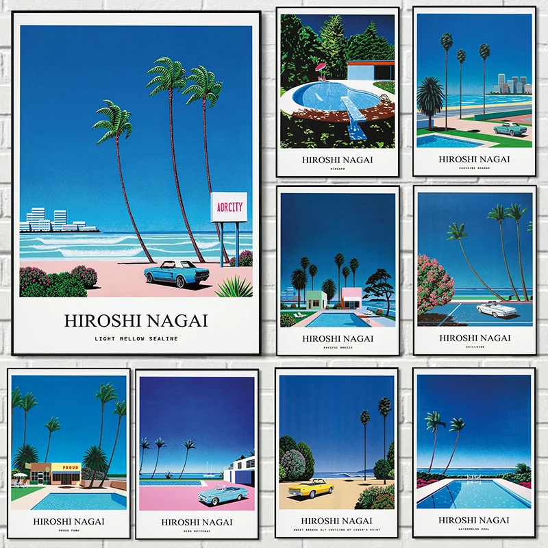 Vintage Nagai Hiroshi Vaporwav - Vintage Fashion Wall Art のレビューと価格