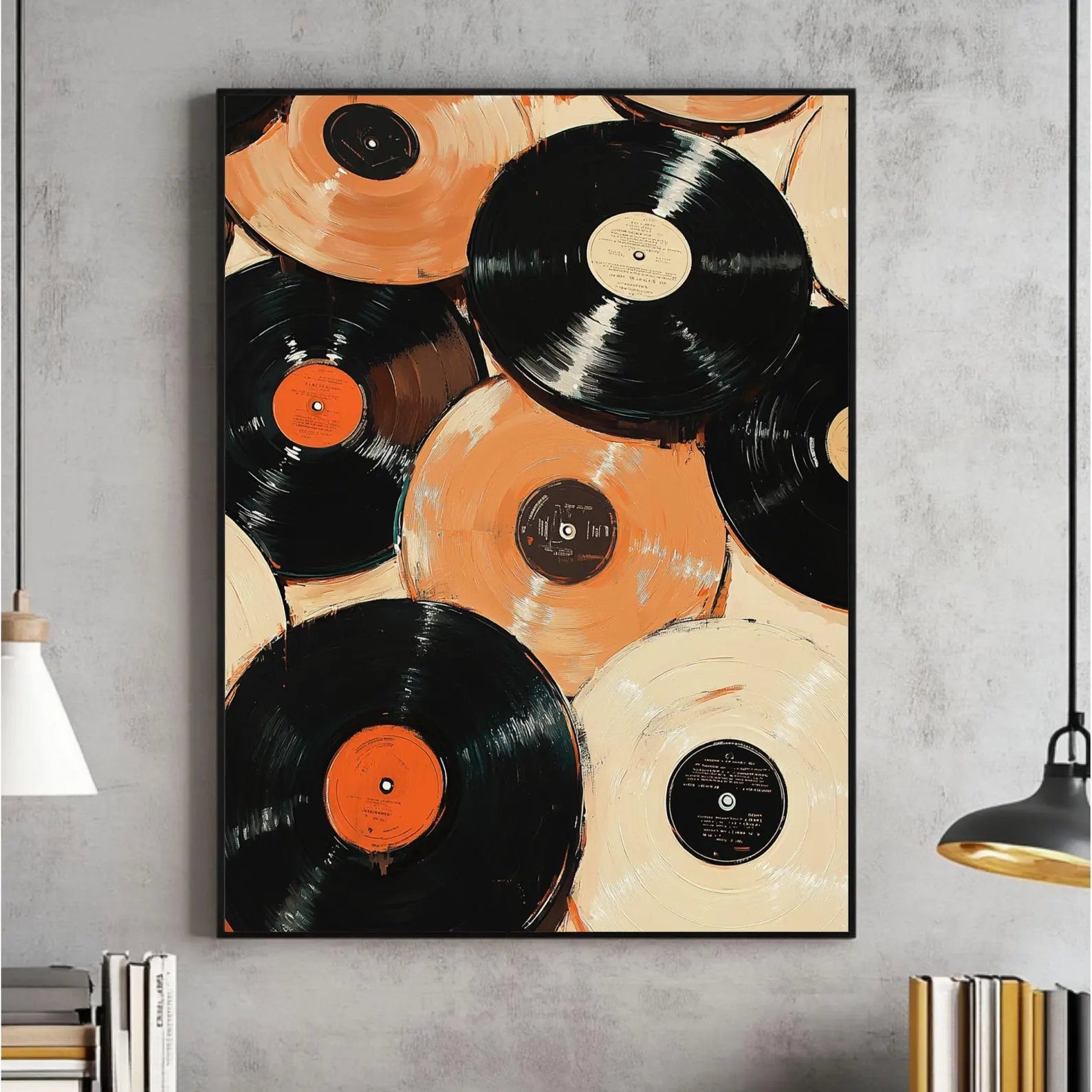 Vintage Record Eclectic Wall A - Vintage Fashion Wall Art のレビューと価格