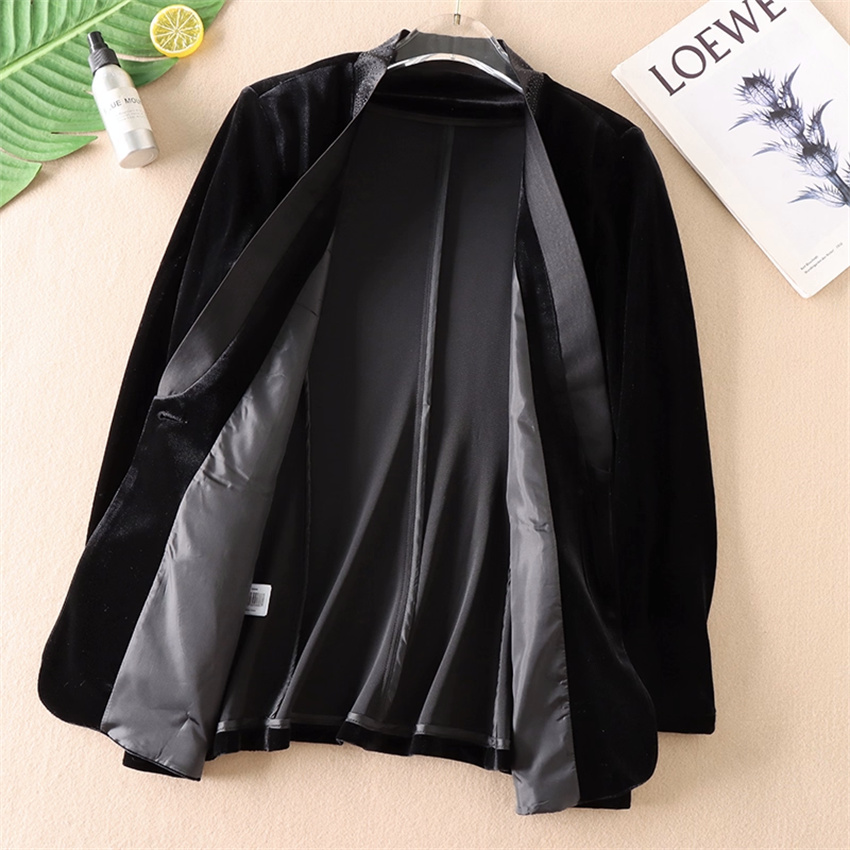 Autumn Winter Big Size Vintage - Velvet Blazer Vintage のレビューと価格