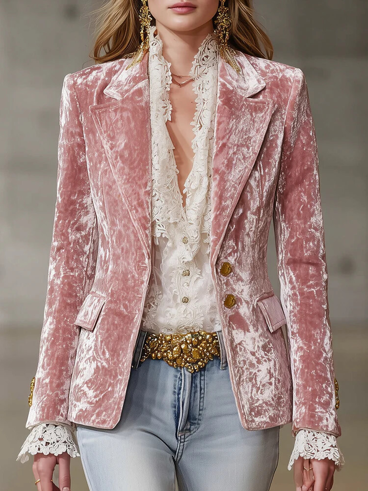 Elegant Velvet Blazer for Wome - Velvet Blazer Vintage のレビューと価格