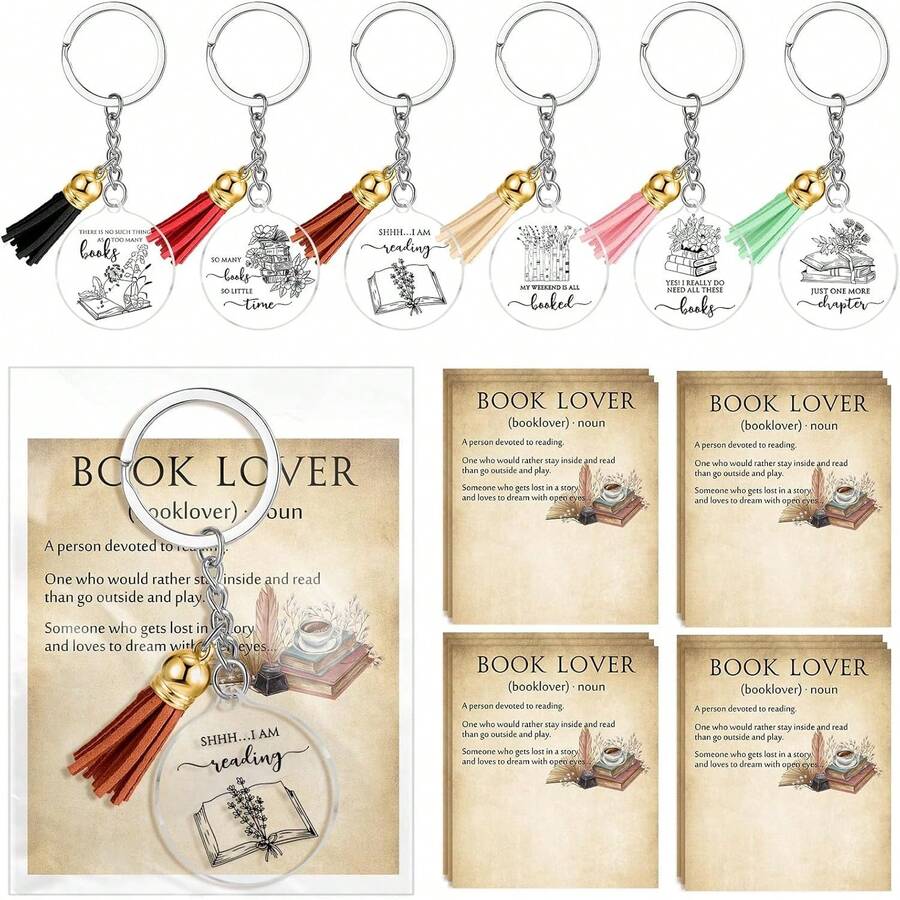 12pcs Vintage Book Lover Keych - Vintage Fashion Books のレビューと価格