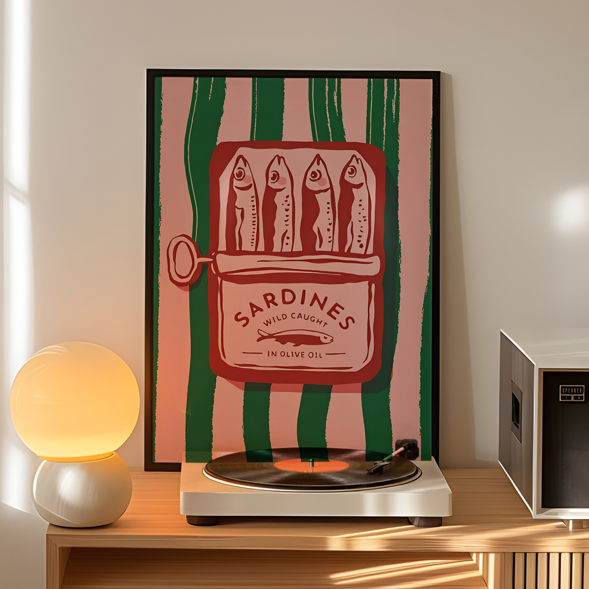 Vintage Cartoon Olive Oil Sard - Vintage Fashion Wall Art のレビューと価格