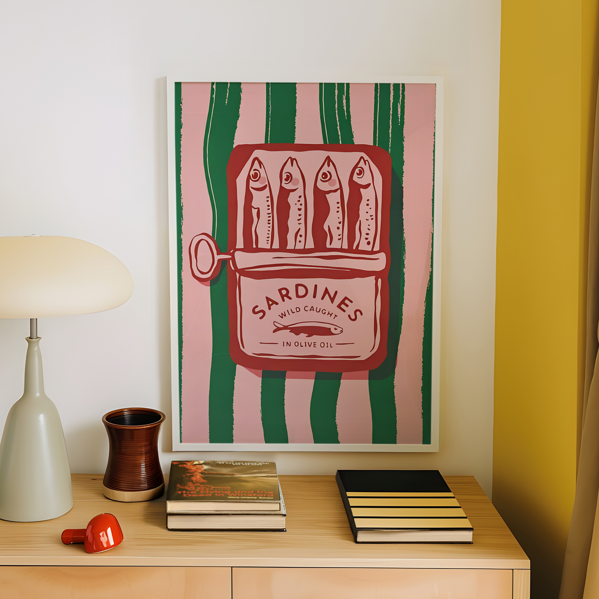 Vintage Cartoon Olive Oil Sard - Vintage Fashion Wall Art のレビューと価格