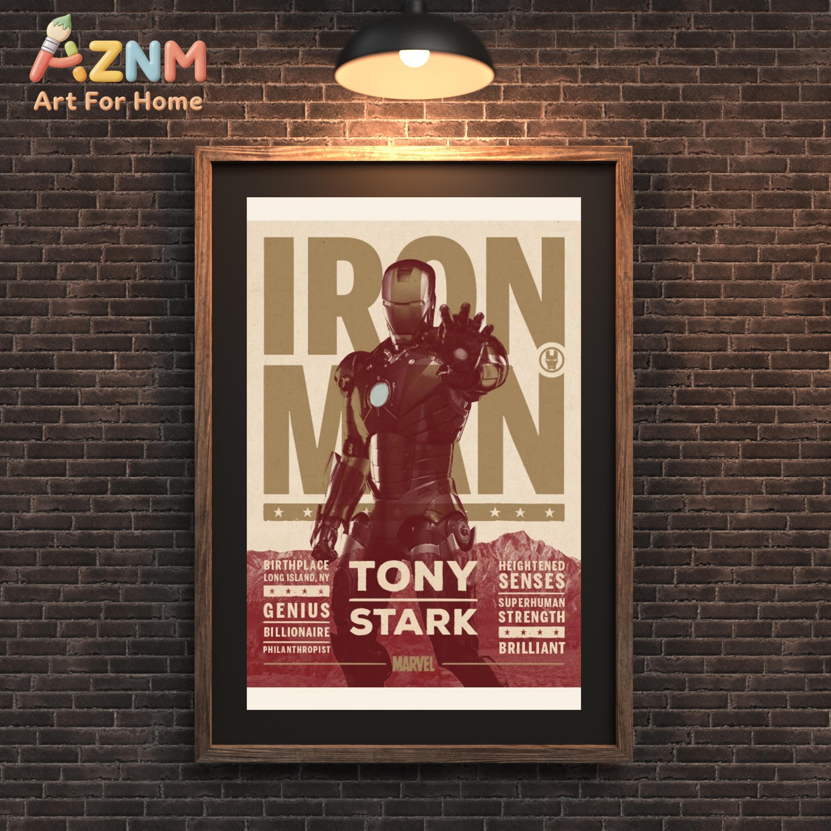Iron Man Vintage Poster _ Tony - Vintage Fashion Wall Art のレビューと価格