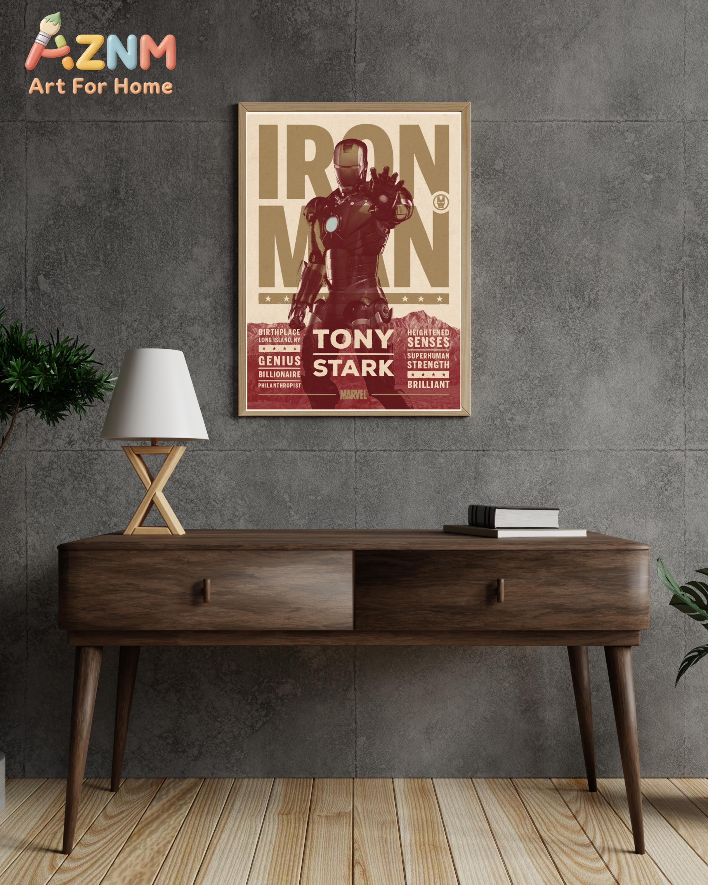 Iron Man Vintage Poster _ Tony - Vintage Fashion Wall Art のレビューと価格