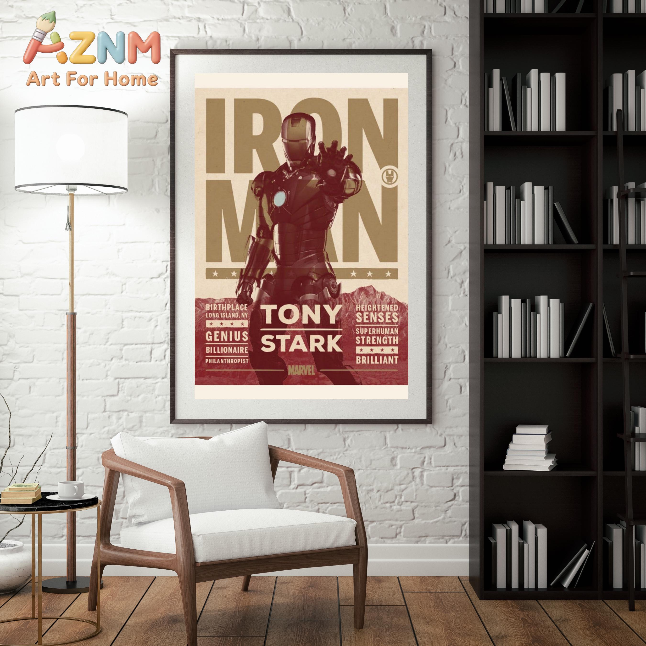 Iron Man Vintage Poster _ Tony - Vintage Fashion Wall Art のレビューと価格