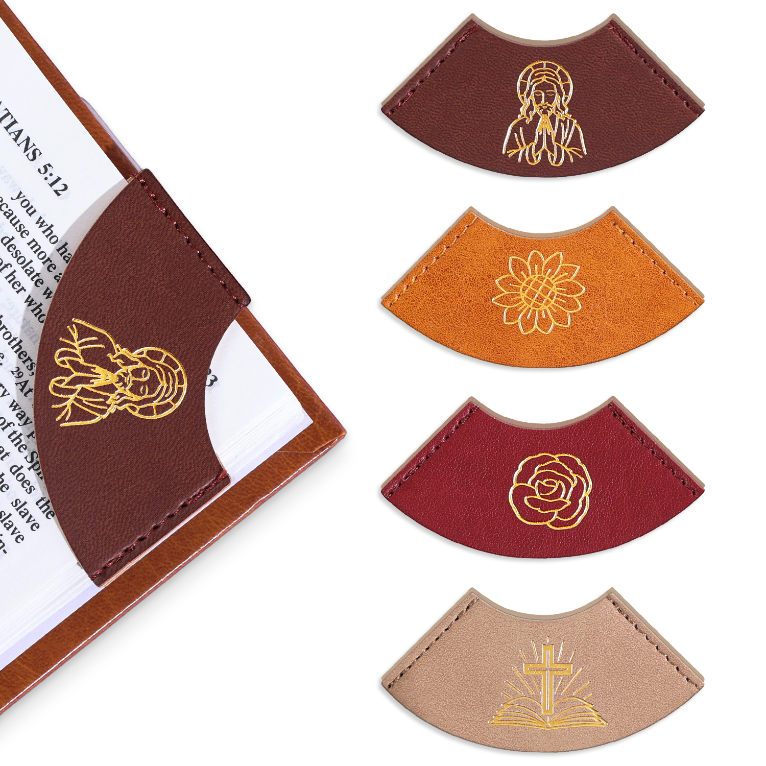 2Pcs Christian PU Leather Corn - Vintage Fashion Books のレビューと価格