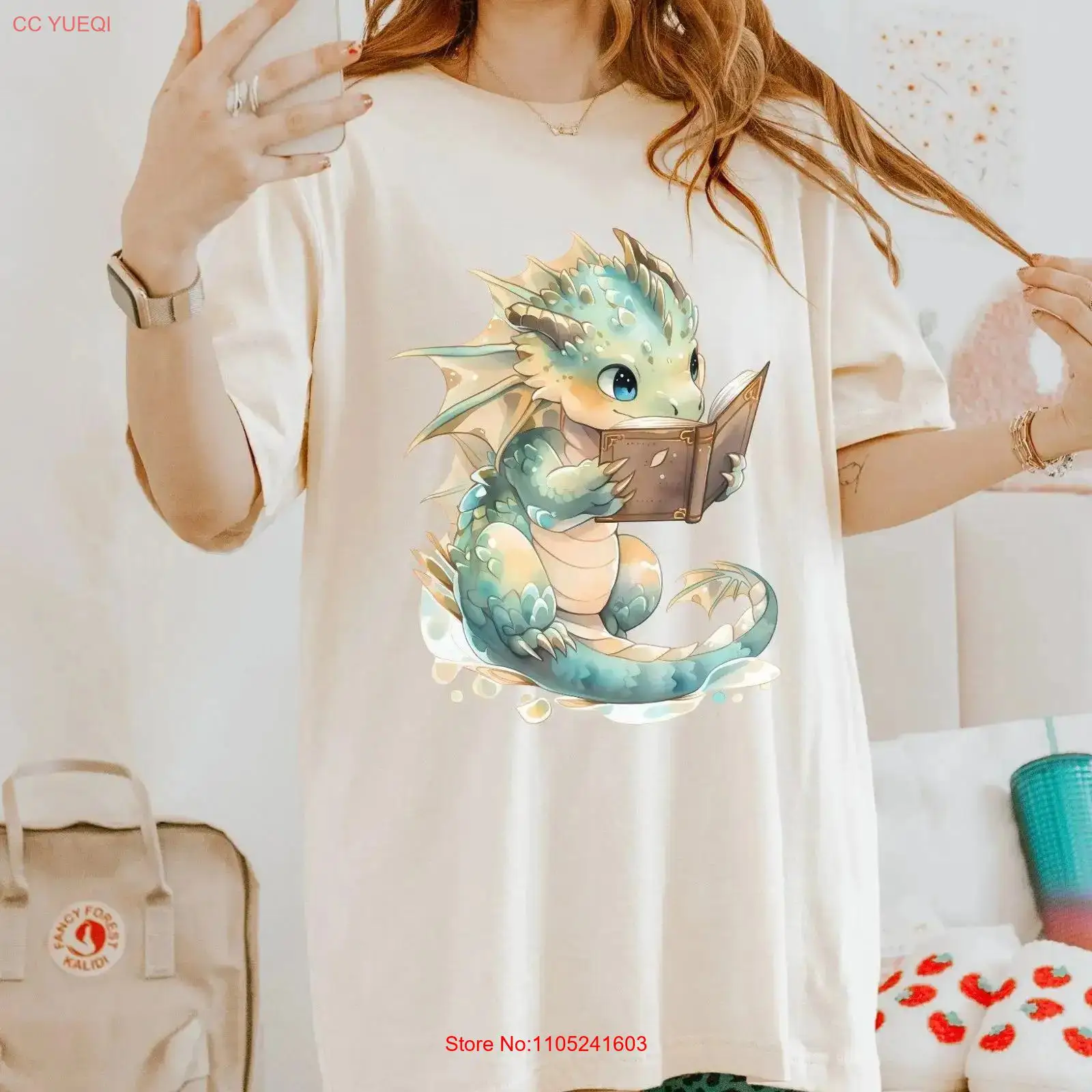 Bookdragon T Shirt Dragon Read - Vintage Fashion Books のレビューと価格