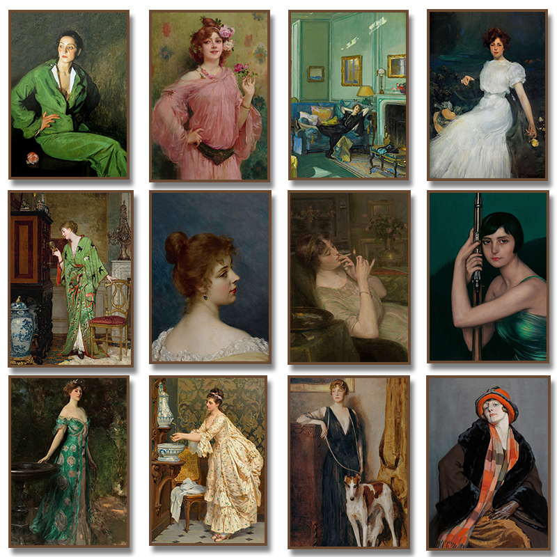 Renaissance Women Portrait Pos - Vintage Fashion Wall Art のレビューと価格