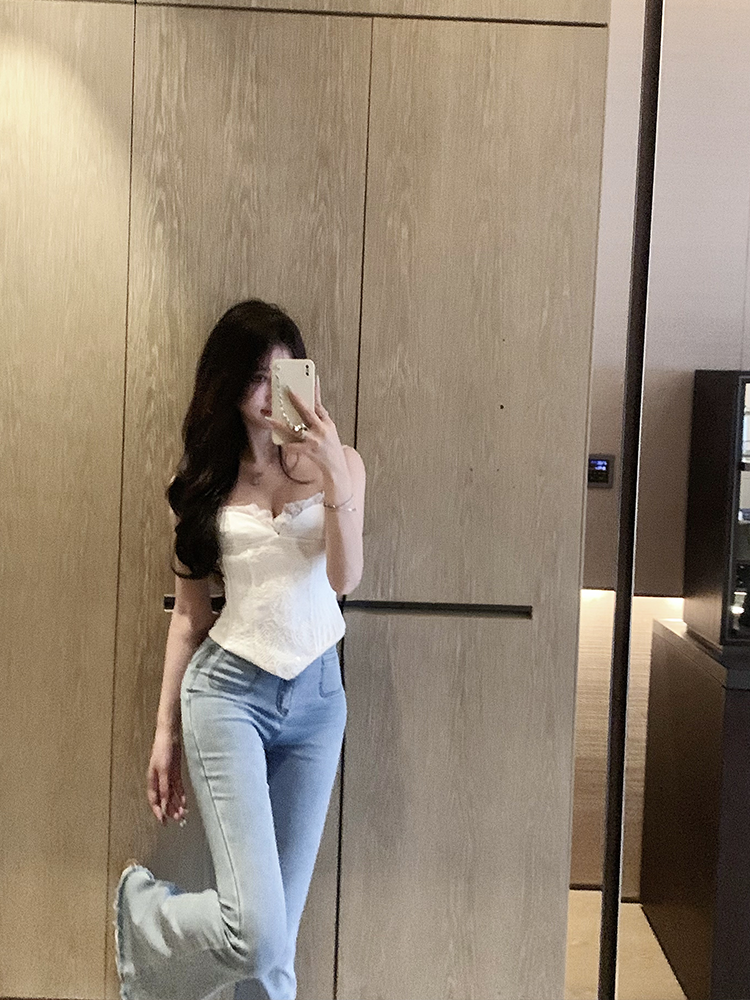UK Black Sexy Lace Crop Top Un - Vintage Fashion Uk のレビューと価格