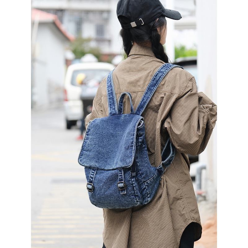 Vintage Denim Backpack For Wom - Vintage Fashion Books のレビューと価格
