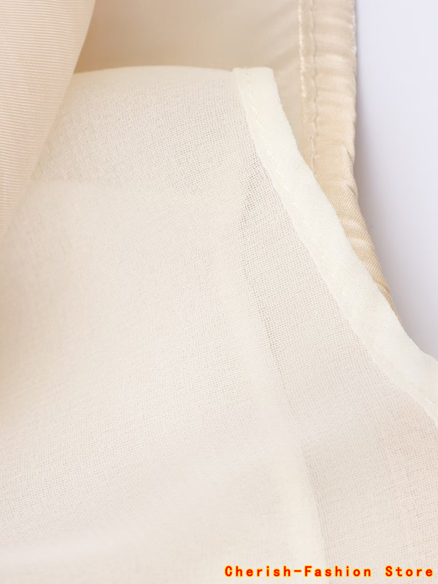 Women Fashion Beige Tierred Ru - Vintage Fashion Style Female のレビューと価格