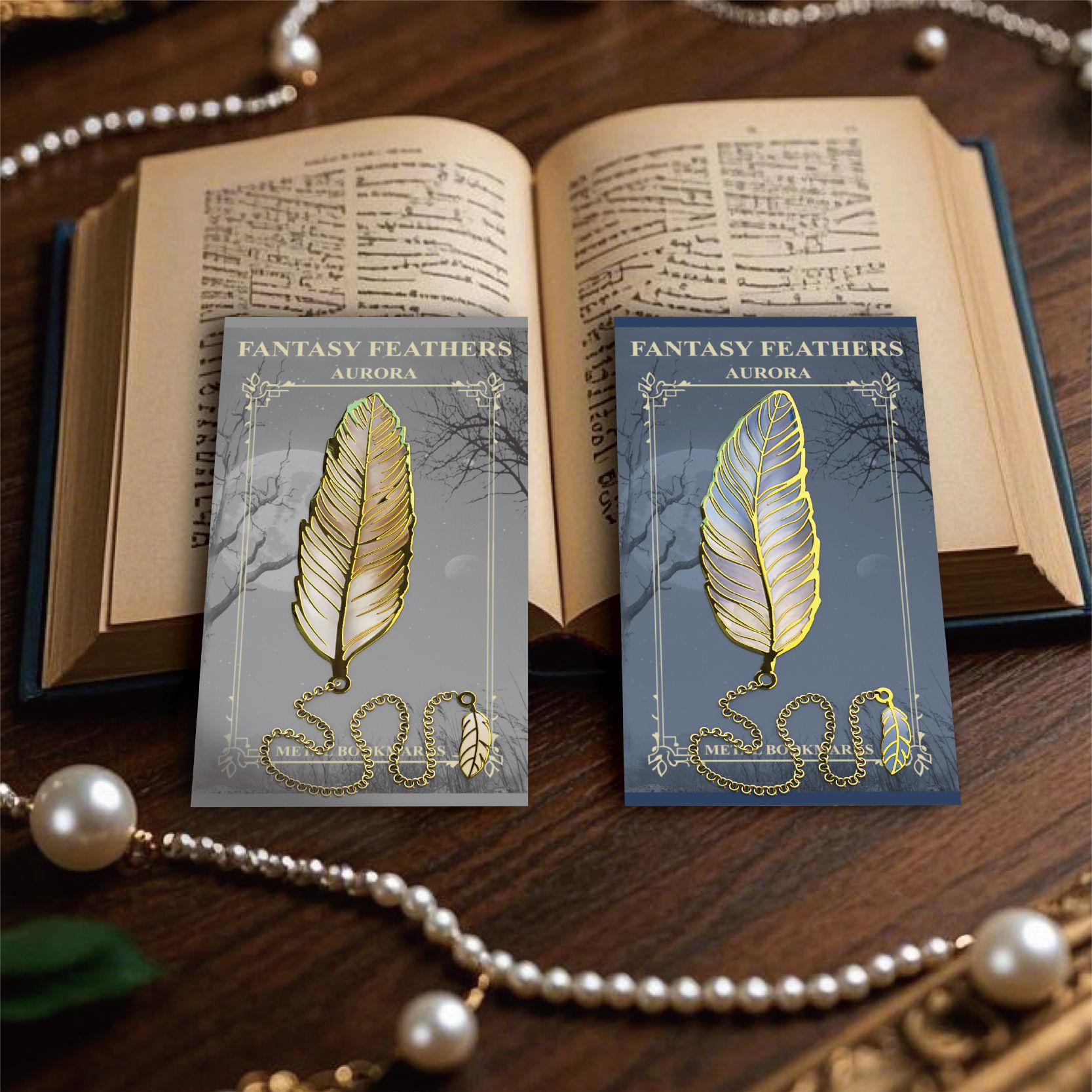 1 pc Vintage Feather Bronzing  - Vintage Fashion Books のレビューと価格