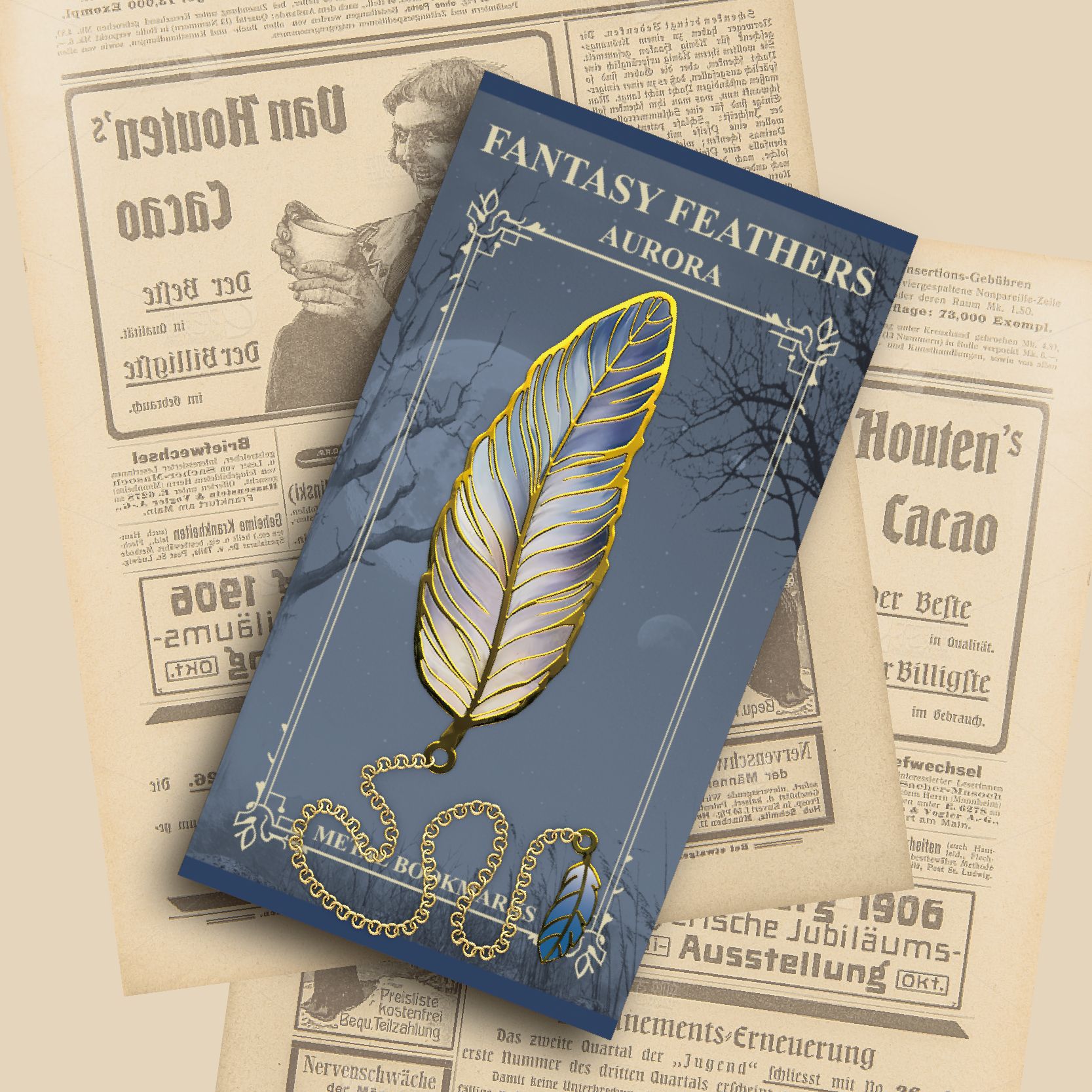 1 pc Vintage Feather Bronzing  - Vintage Fashion Books のレビューと価格