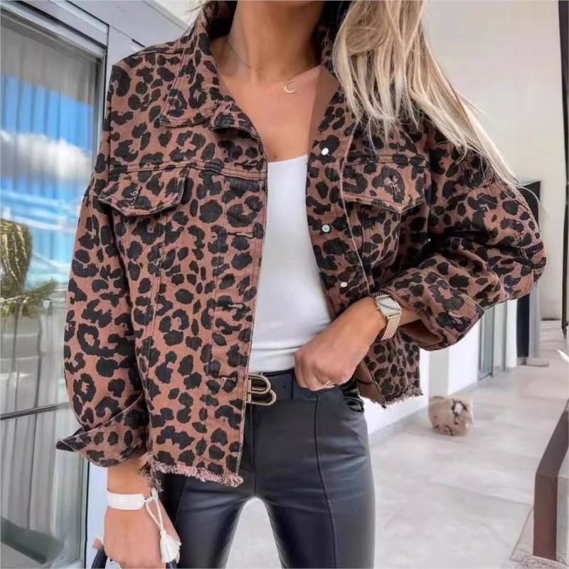 Spring Autumn Vintage Leopard  - Vintage Fashion Style Female のレビューと価格