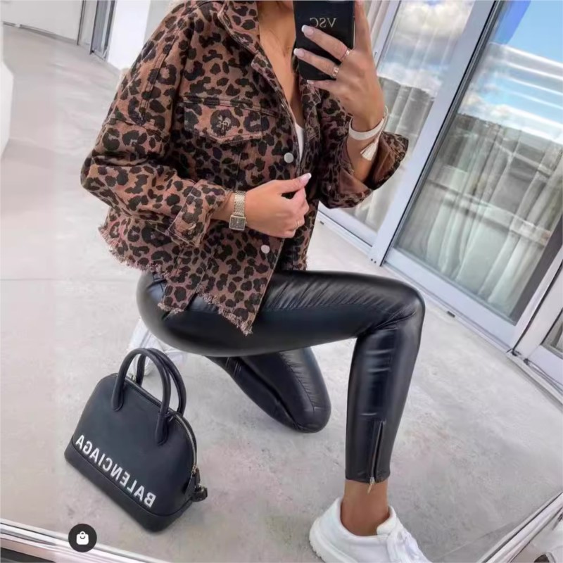 Spring Autumn Vintage Leopard  - Vintage Fashion Style Female のレビューと価格