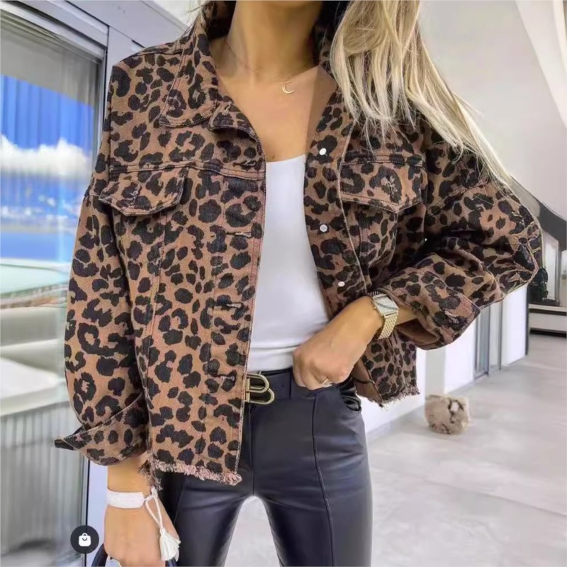 Spring Autumn Vintage Leopard  - Vintage Fashion Style Female のレビューと価格