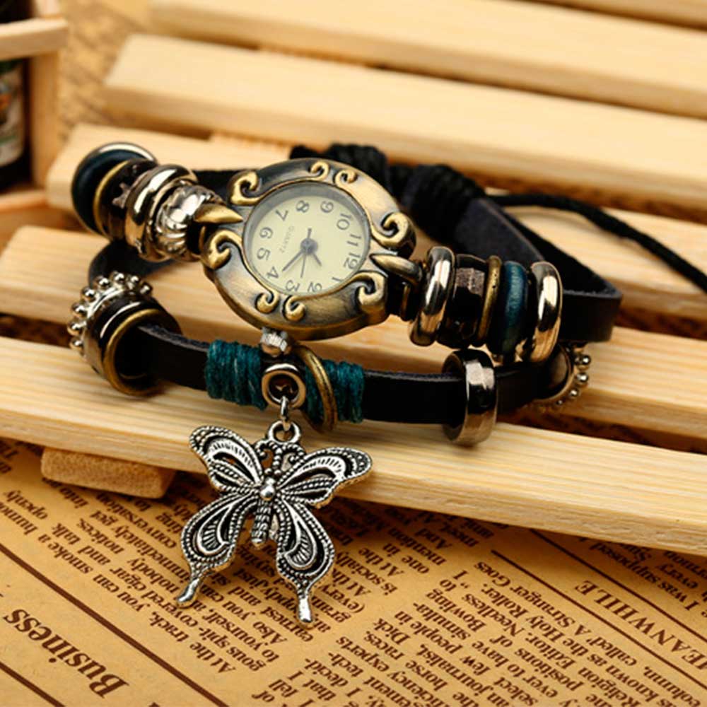 Handmade Butterfly Beads Brace - Vintage Fashion Watches のレビューと価格