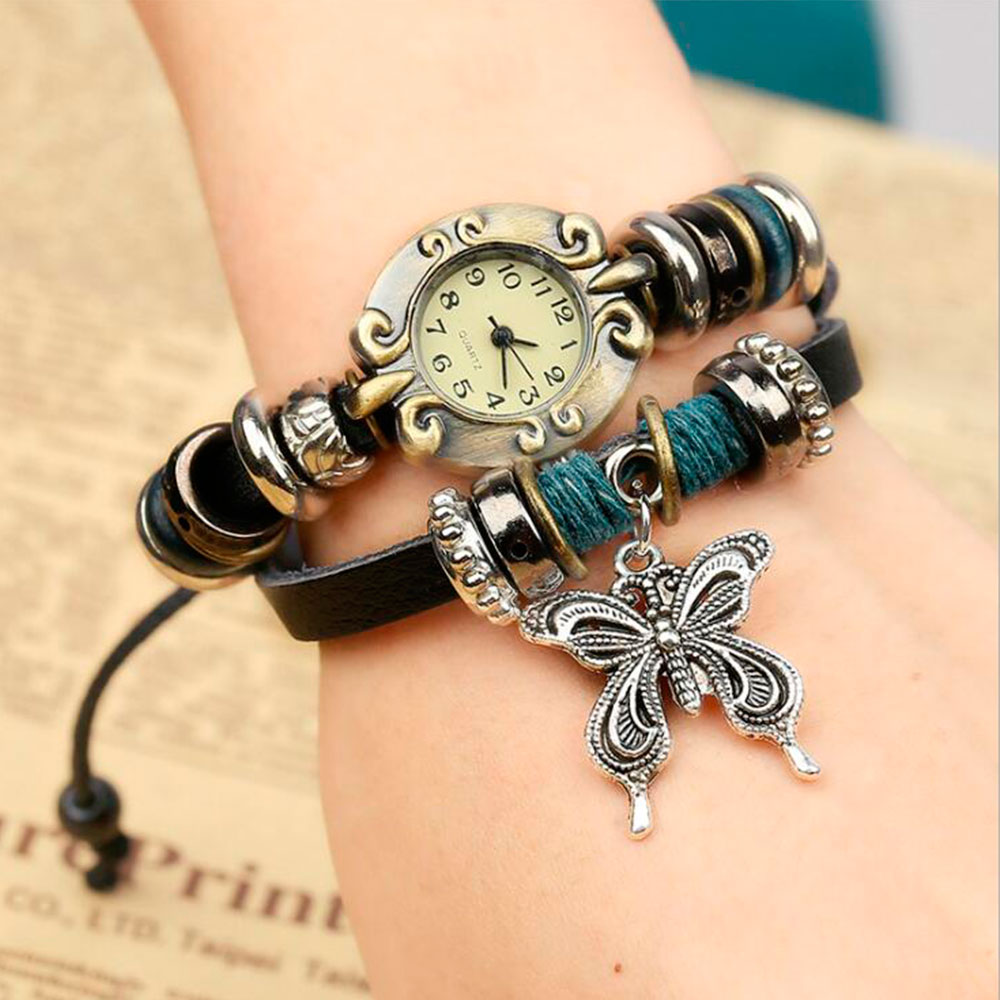Handmade Butterfly Beads Brace - Vintage Fashion Watches のレビューと価格