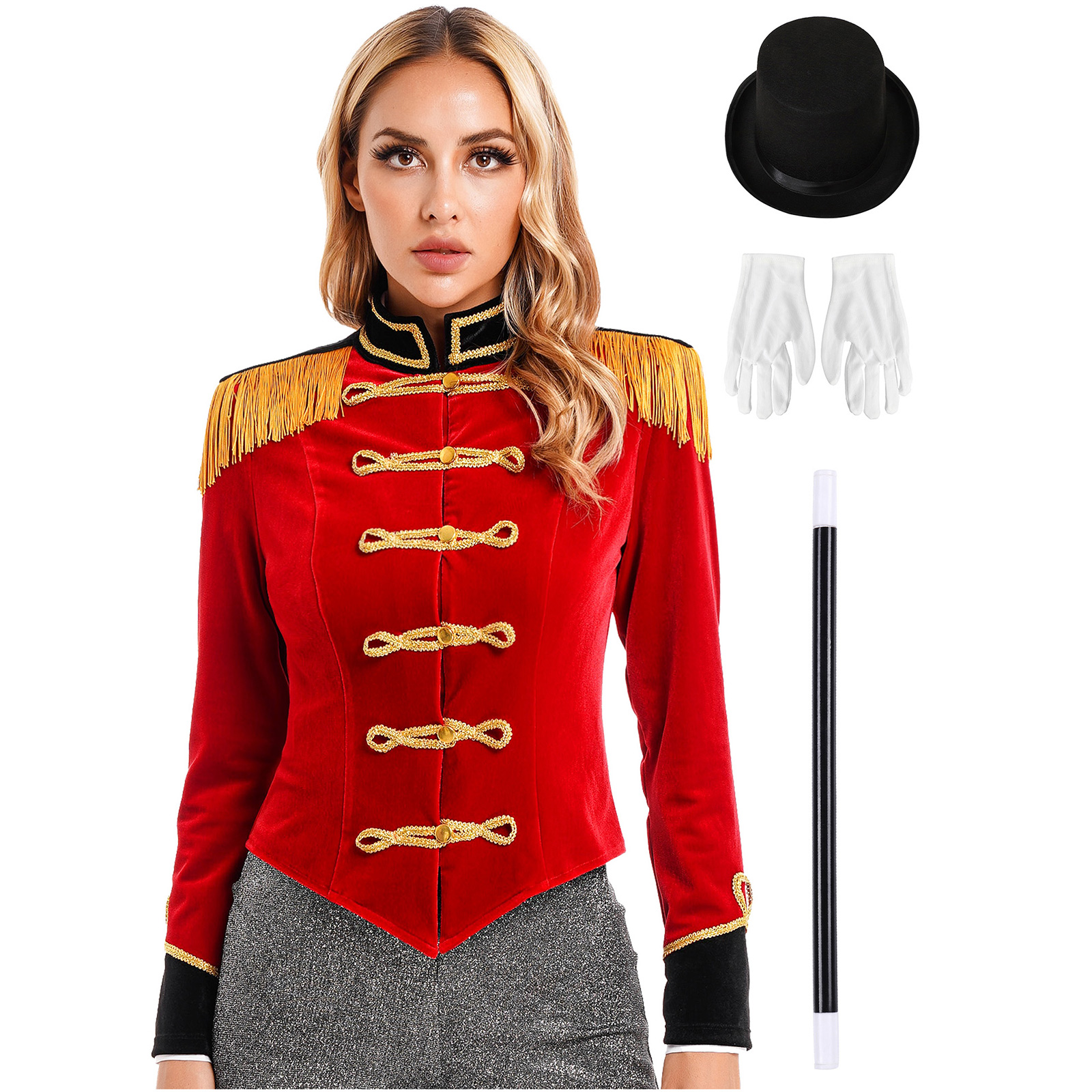 Women's Circus Costume Velvet  - Velvet Blazer Vintage のレビューと価格