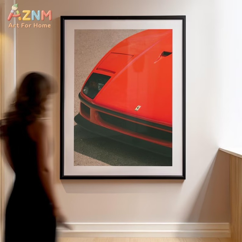 AZNM Ferrari F40 Classic Super - Vintage Fashion Wall Art のレビューと価格