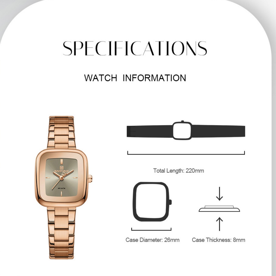 New NAVIFORCE Women's Vintage  - Vintage Fashion Watches のレビューと価格