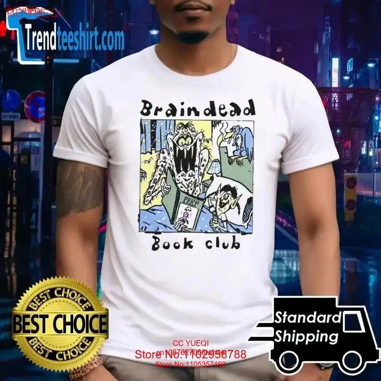 Brain Dead Book Club T Shirt v - Vintage Fashion Knitwear Book のレビューと価格