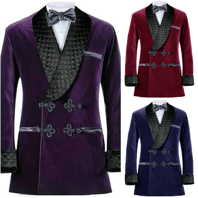 Double Breasted Purple Velvet  - Velvet Blazer Vintage のレビューと価格