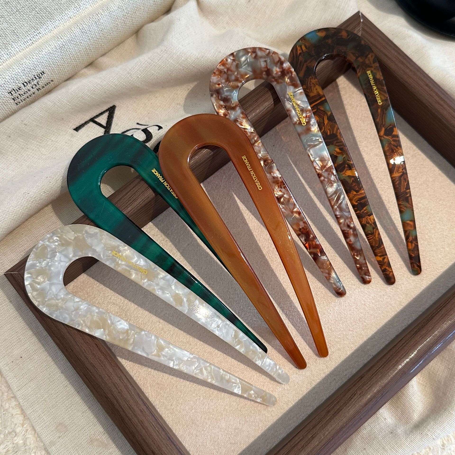 U-shaped Female Hairpin Fashio - Vintage Fashion Style Female のレビューと価格