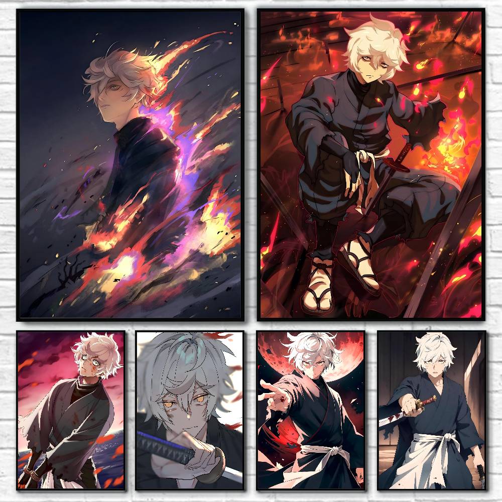 Anime Characters Gabimaru Post - Vintage Fashion Wall Art のレビューと価格