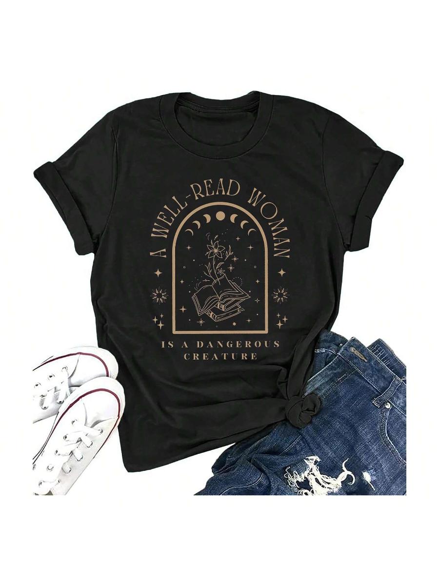 A Well Read Wo T-Shirt Women R - Vintage Fashion Books のレビューと価格