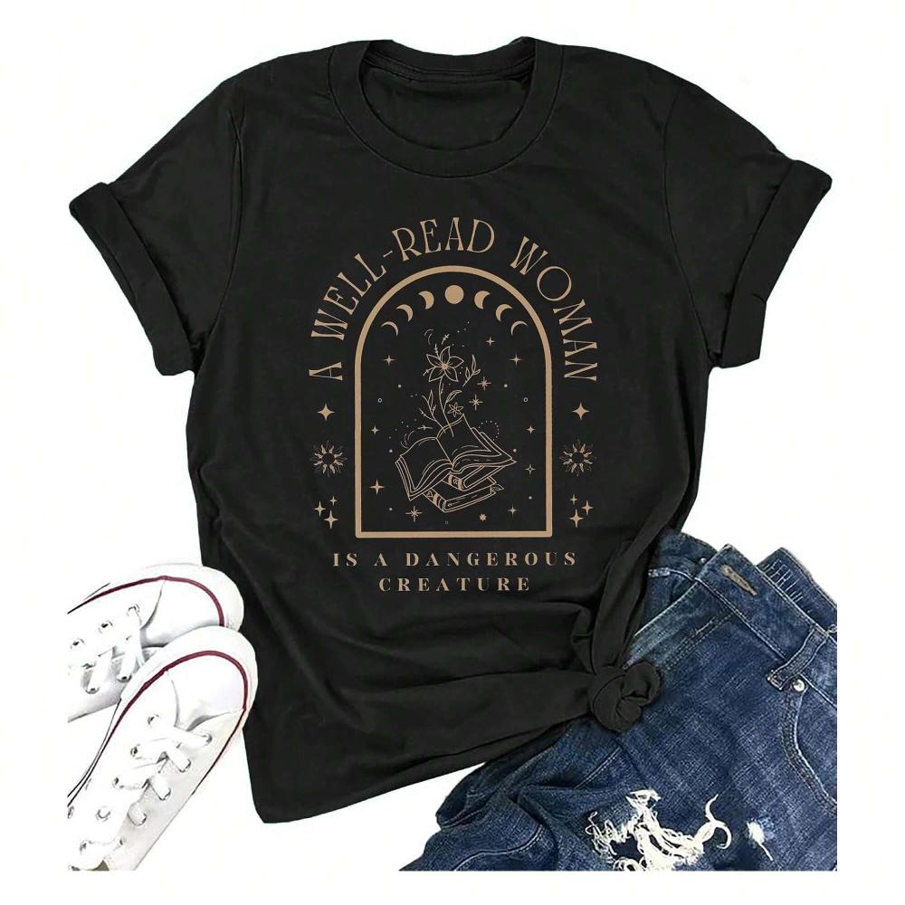 A Well Read Wo T-Shirt Women R - Vintage Fashion Books のレビューと価格