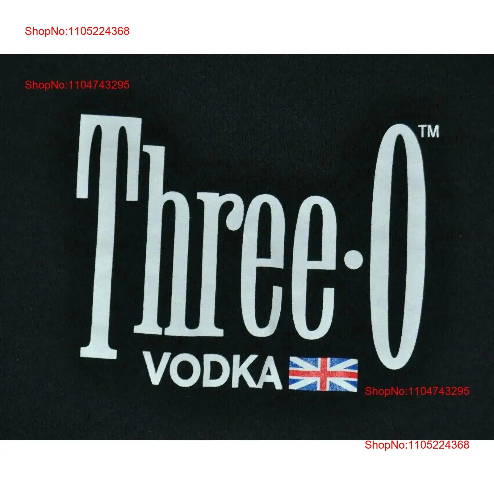 T Shirt large three o vodka en - Vintage Fashion Uk のレビューと価格